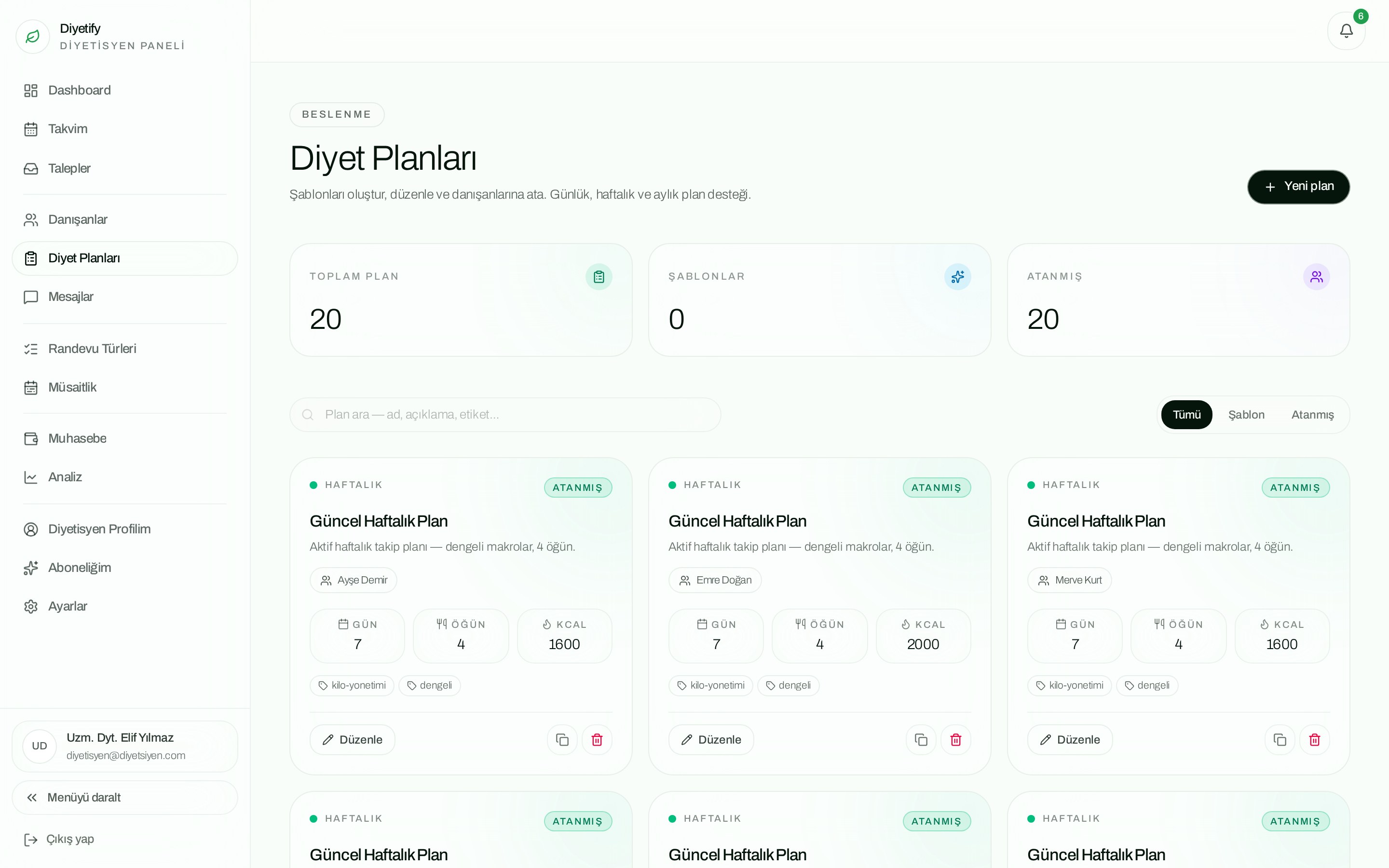 Diyet Planları önizleme